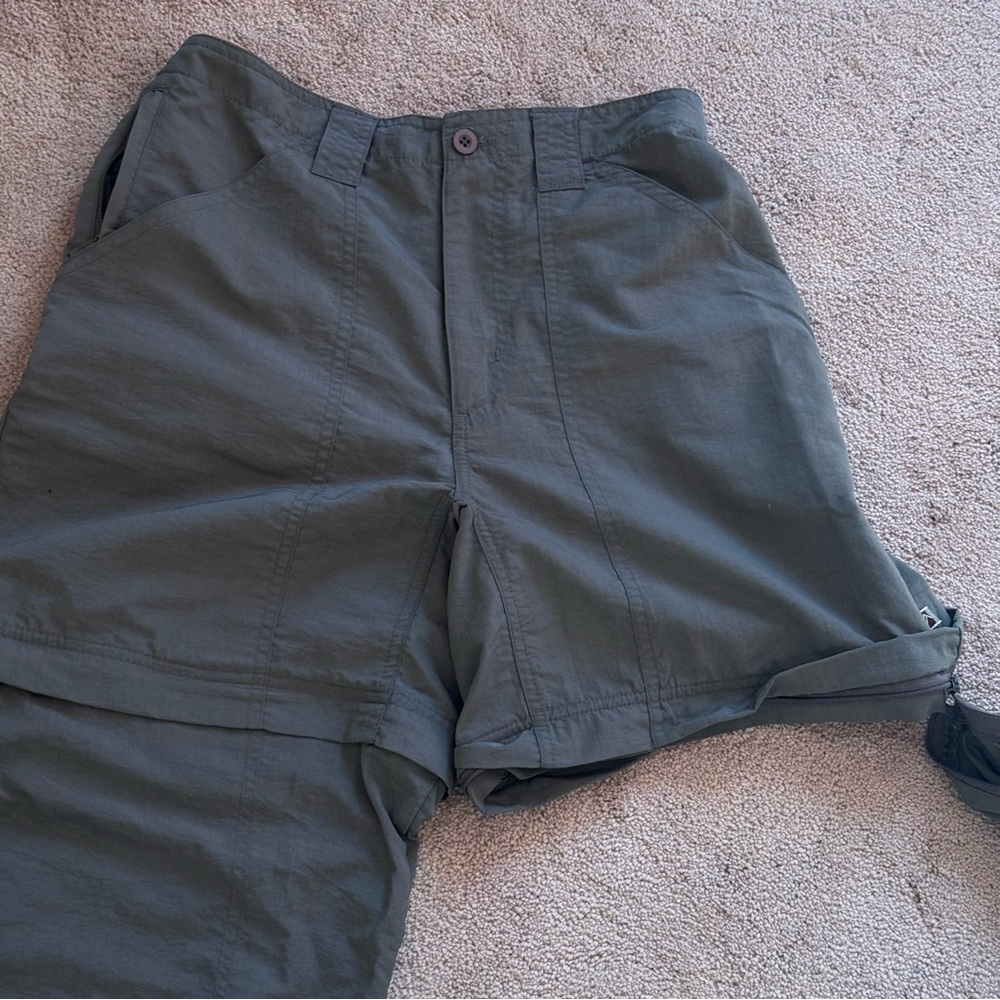 2/$15 Alpine Design Women Gray Pants Medium Convertible Short Hiking Pants  Y2K - Picture 9 of 15